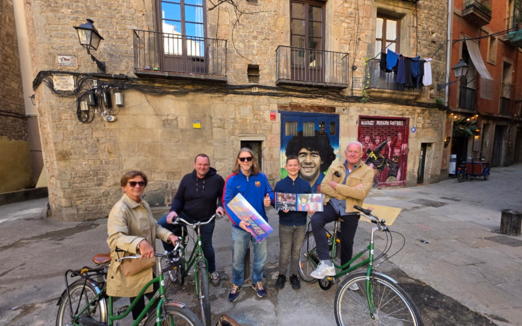 Football Bike Tour and Gaudí Highlights in Barcelona